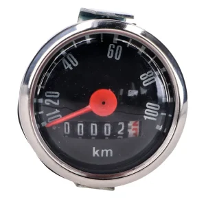 Koopje Snelheidsmeter 100km/h 48mm zwart voor Hercules, Kreidler, Puch, Zündapp, Miele, DK