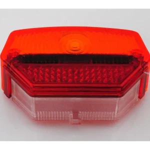 Achterlichtglas ULO 65mm 110mm rood Orange wit voor Zündapp, Kreidler, Hercules Brommer Mokick, Puch Direct Beschikbaar