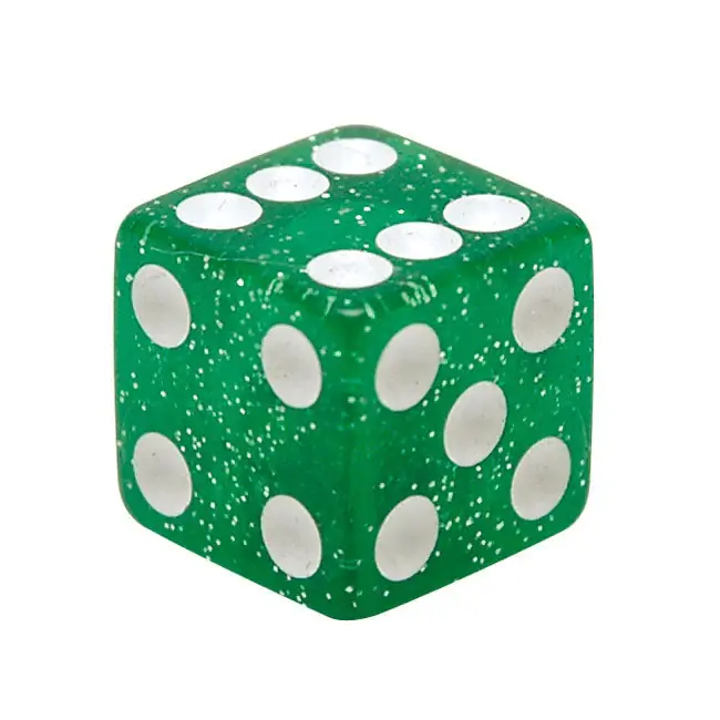 Goedkoop Trik Tropz Ventieldopjes Dobbelsteen Groen Glitter