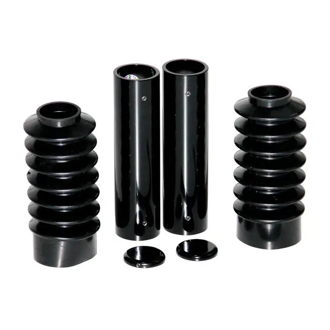 Cult-Werk 6-delige voorvorkbuisafdekking rubberlaarzen Sportster 04-21; Dyna 06-17; FXBR/S 18-21 04-21 Sportster (excl. 11-21 XL1200X/XS/C/CX. 883L. 1200T) Weekendaanbieding