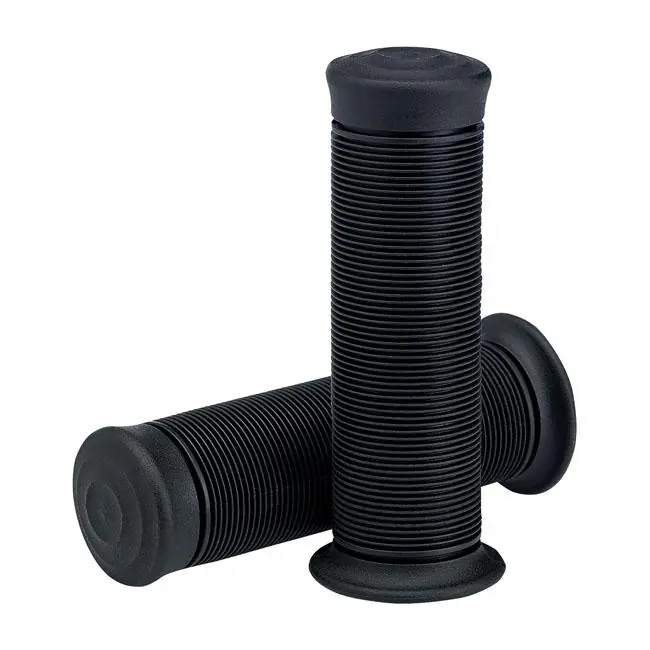 Biltwell Kung Fu-handvatten voor motorfietsen Black / 1" (25.4 mm) handlebars Shop Nu