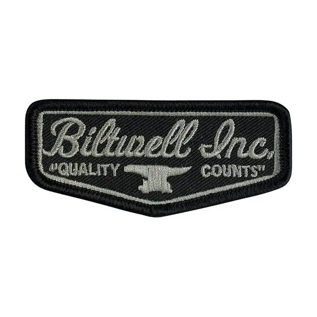Betrouwbaar Biltwell Schild 3" Patch Zwart/Grijs