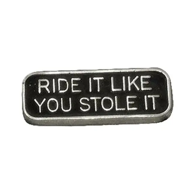 Op = Op Rijden alsof je het gestolen hebt Pin