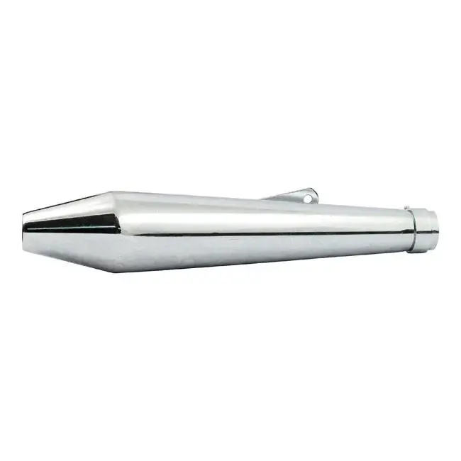 Veilige Betaling Megaton Lang Universele Slip-On Motorfiets Geluiddemper Chrome
