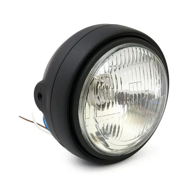 Betaalbaar Roadster 5-3/4" Motorfiets Koplamp Black