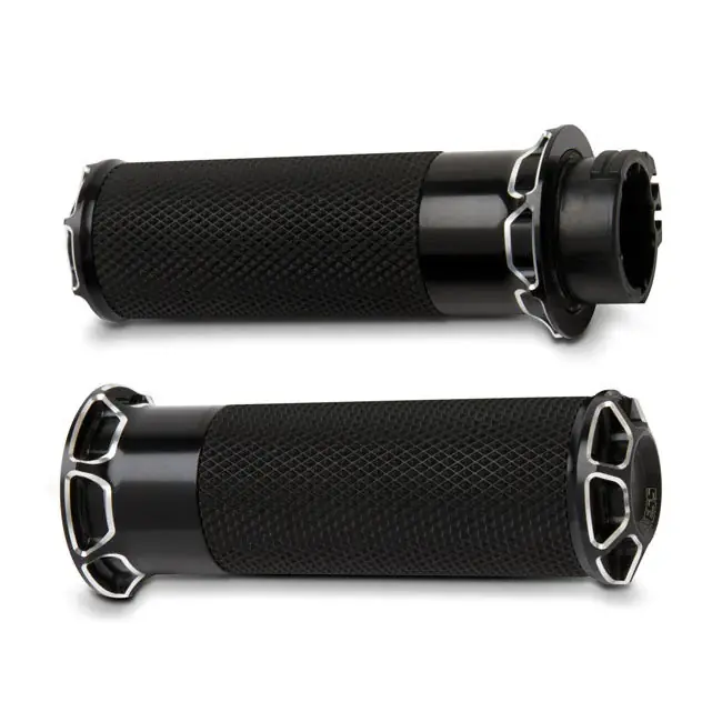 Arlen Ness Fusion Billet Afgeschuinde Handvatten HD Black Favoriet