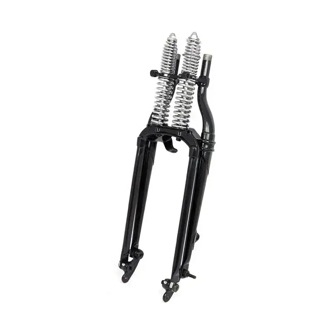 Hoge Kwaliteit Samwel Springervork OEM stijl Reproductie Inline STD/+2" WLC, Servicar 42-43 Standard / Black / Chrome springs