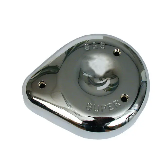Beperkt Aanbod S&S Super E/G Luchtfilterdeksel All Super E/G caburetors / Chrome