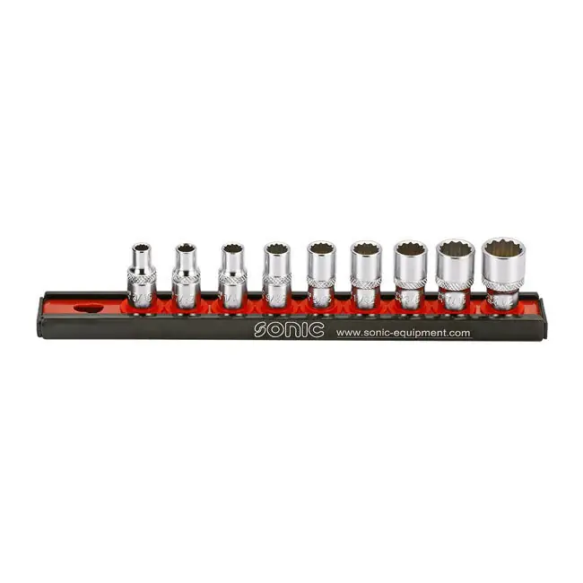 Sonische dopsleutelset 1/4" Amerikaanse maten Express Levering