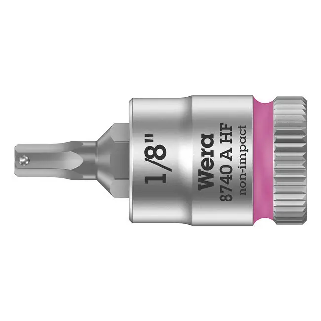 Merkproduct Wera Zyklop 1/4" inbusdop met vasthoudfunctie VS maten 1/8"
