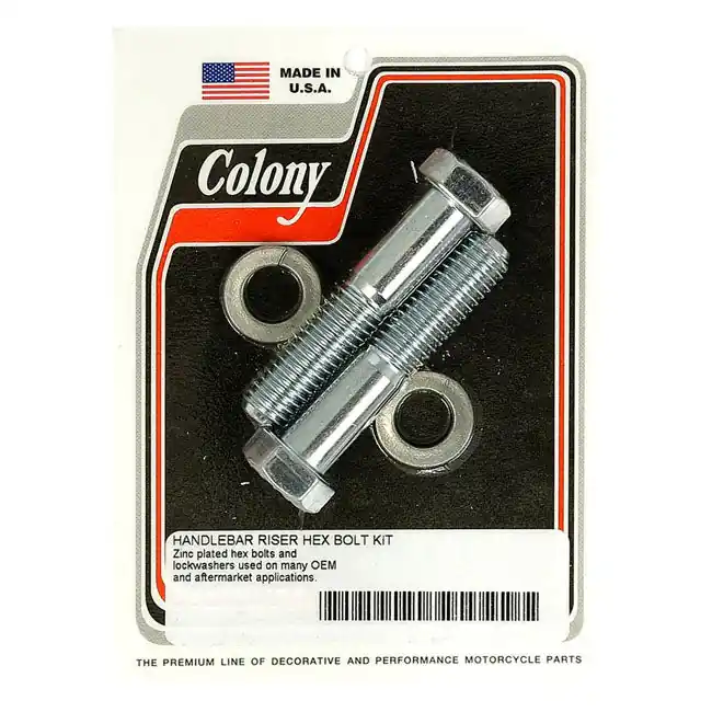 Kolonie Riser Boutenset Zinc hex head / 1/2-13 / 2 1/2" (6.35cm) Korting