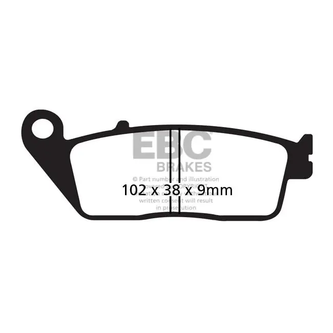 Op = Op EBC V-Pad Semi gesinterde remblokken voor Honda CB 650 F / FA 14-18
