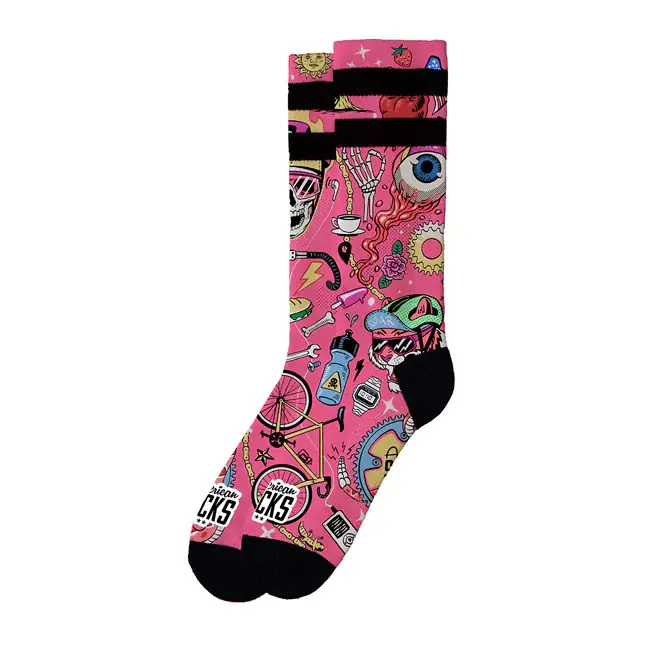 American Socks Cycling Beast Handtekening Sokken 36-41 Meest Verkocht