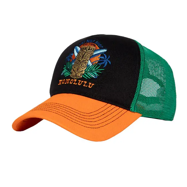 Laatste Versie King Kerosin Honolulu pet Black/Orange