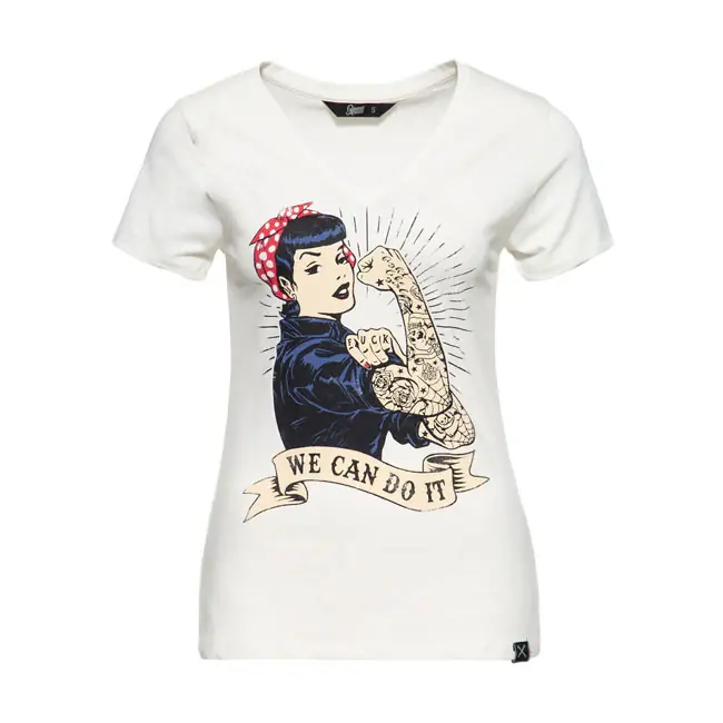 Koningin Kerosin We kunnen het T-shirt Off White / XS Merkproduct
