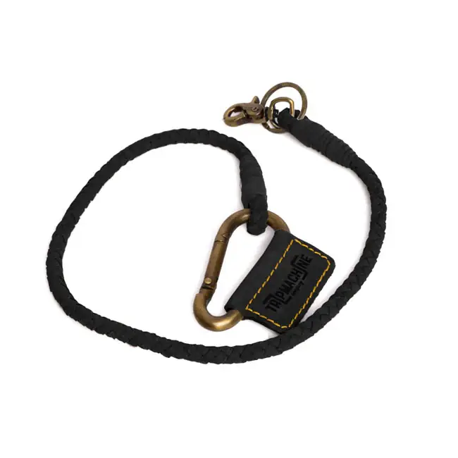 Trip Machine Gevlochten Sleutelhanger Black Finale Uitverkoop
