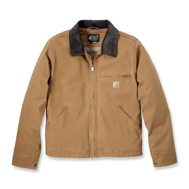 Carhartt Relaxed Fit Eend Detroit-jasje Brown / S Lage Prijs