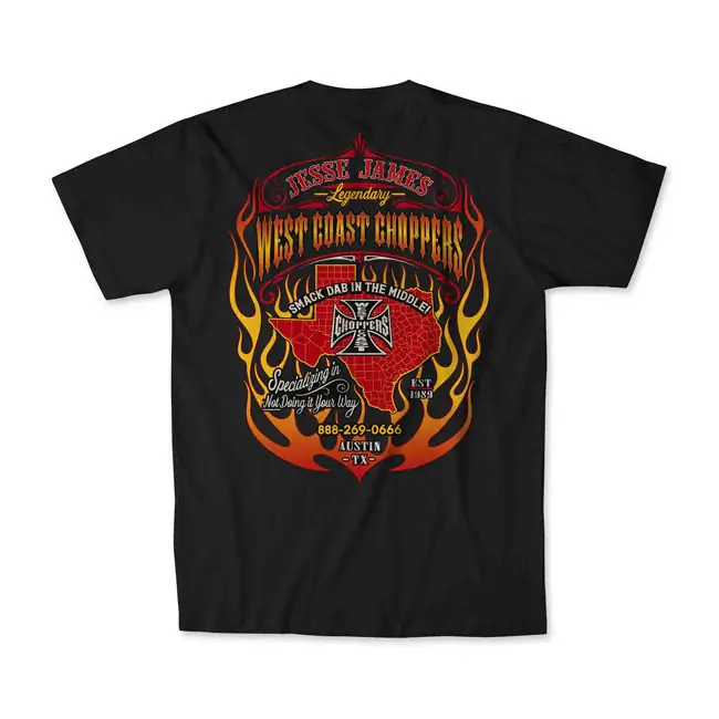 Favoriet West Coast Choppers Doe het niet op jouw manier T-Shirt Black / S