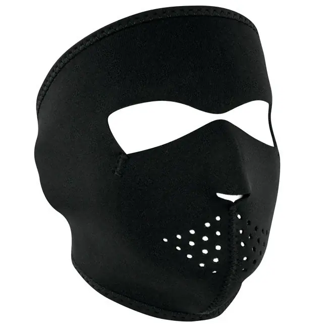 Zanheadgear Volgelaatsmasker Neopreen Zwart Hoge Kwaliteit