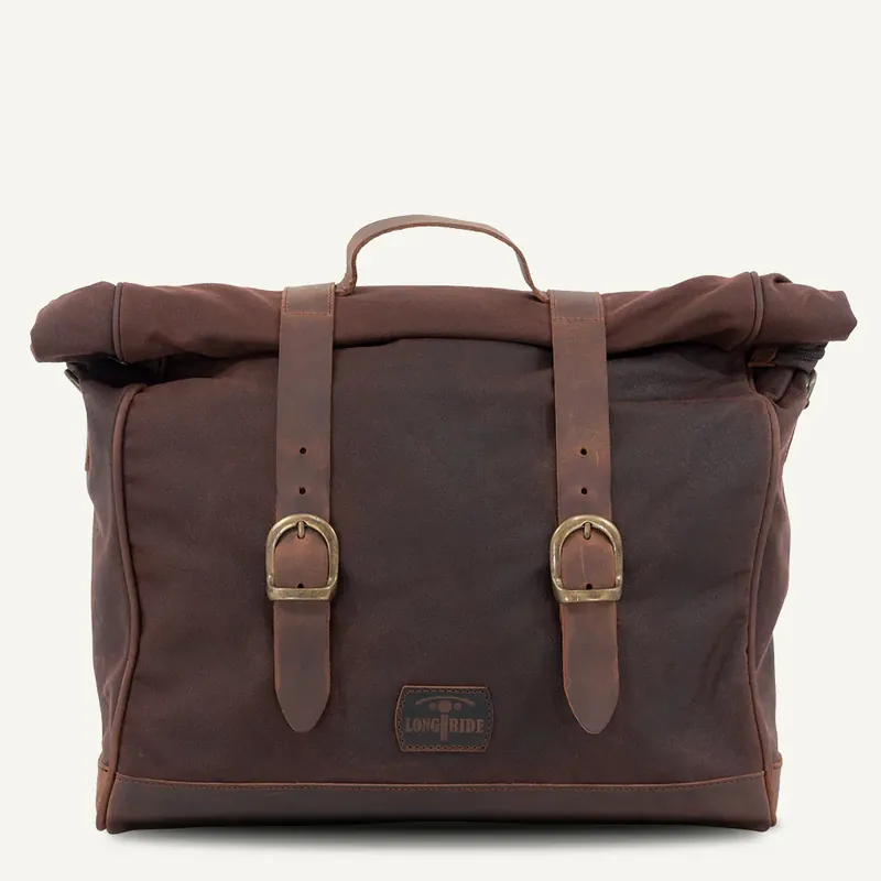 Longride Super Patriot Roll Top 20L klikbare motorzadeltas Brown Bestseller