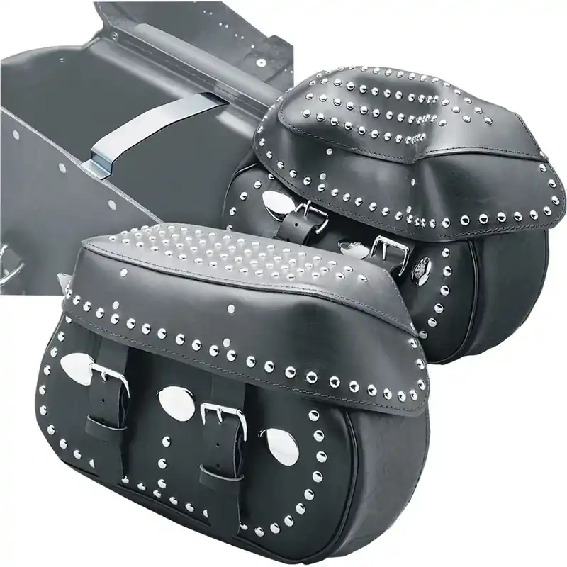 Pro-One Bag Bar lederen zadeltasdekselsteunen voor Harley 87-09 Softail Voordeelprijs