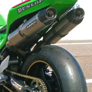 Bodis uitlaat Kawasaki ZX10R 2006-2007 Oval Q2C titanium mantel Betrouwbaar